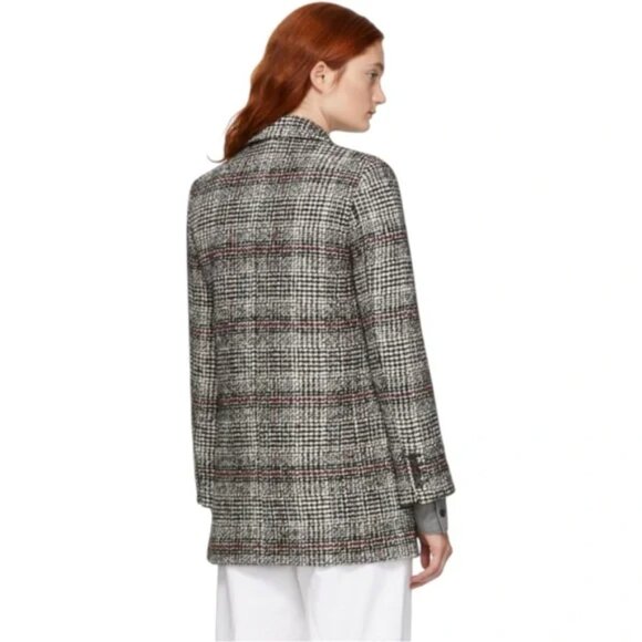 Isabel Etoile Marant Ice Checked Tweed Wool Blend Blazer/Suit Jacket 6 US/38 FR - Picture 9 of 10